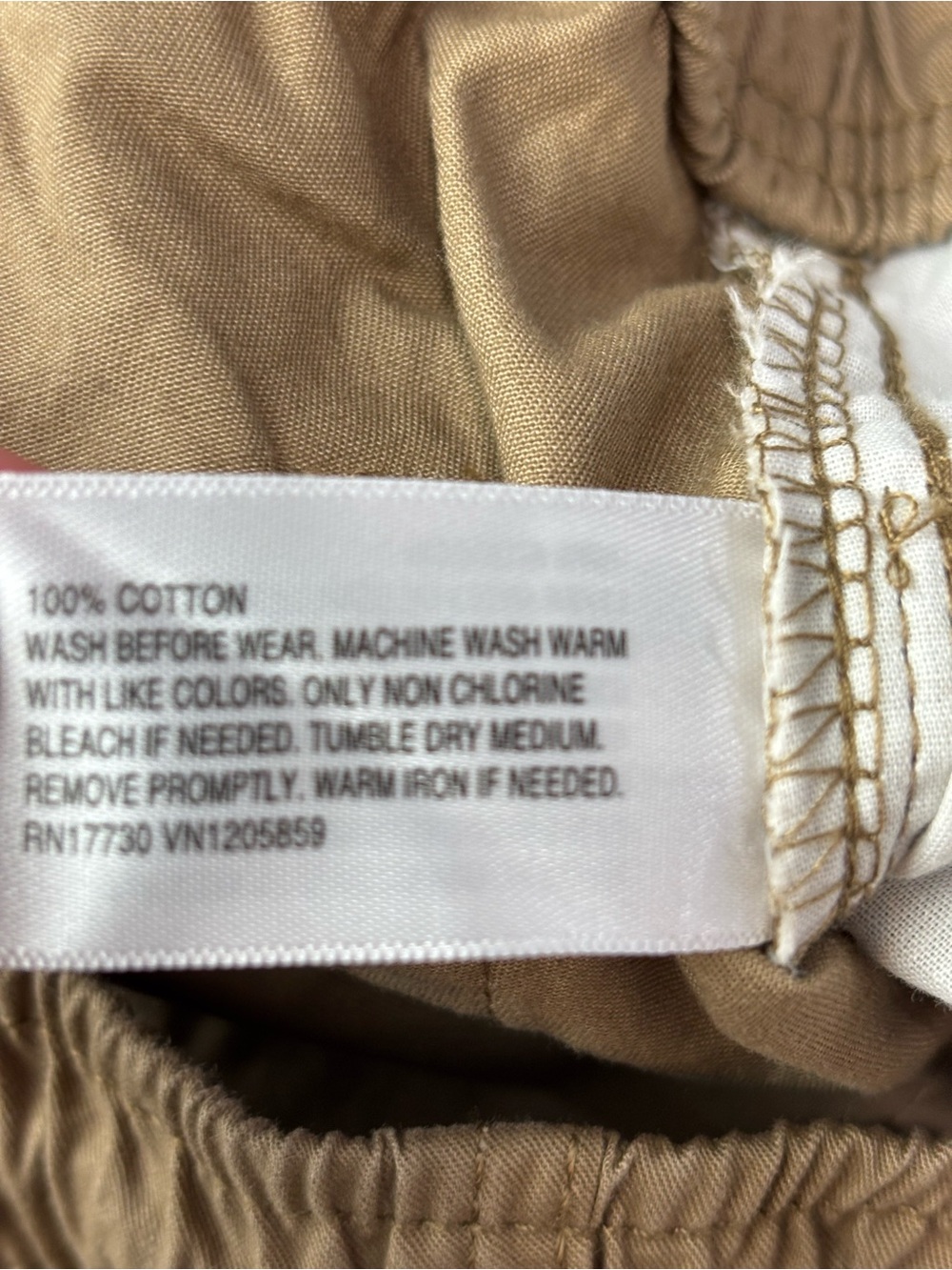 Cat & Jack pull-on khaki shorts elastic waistband drawstring size XXL 14-16 - Picture 8 of 9